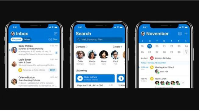 微軟Outlook iOS版更新：全新UI設計，體驗大提升